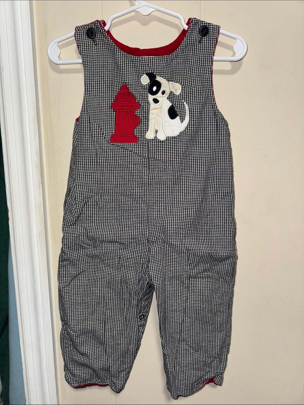 Vintage Toddler reversible overalls